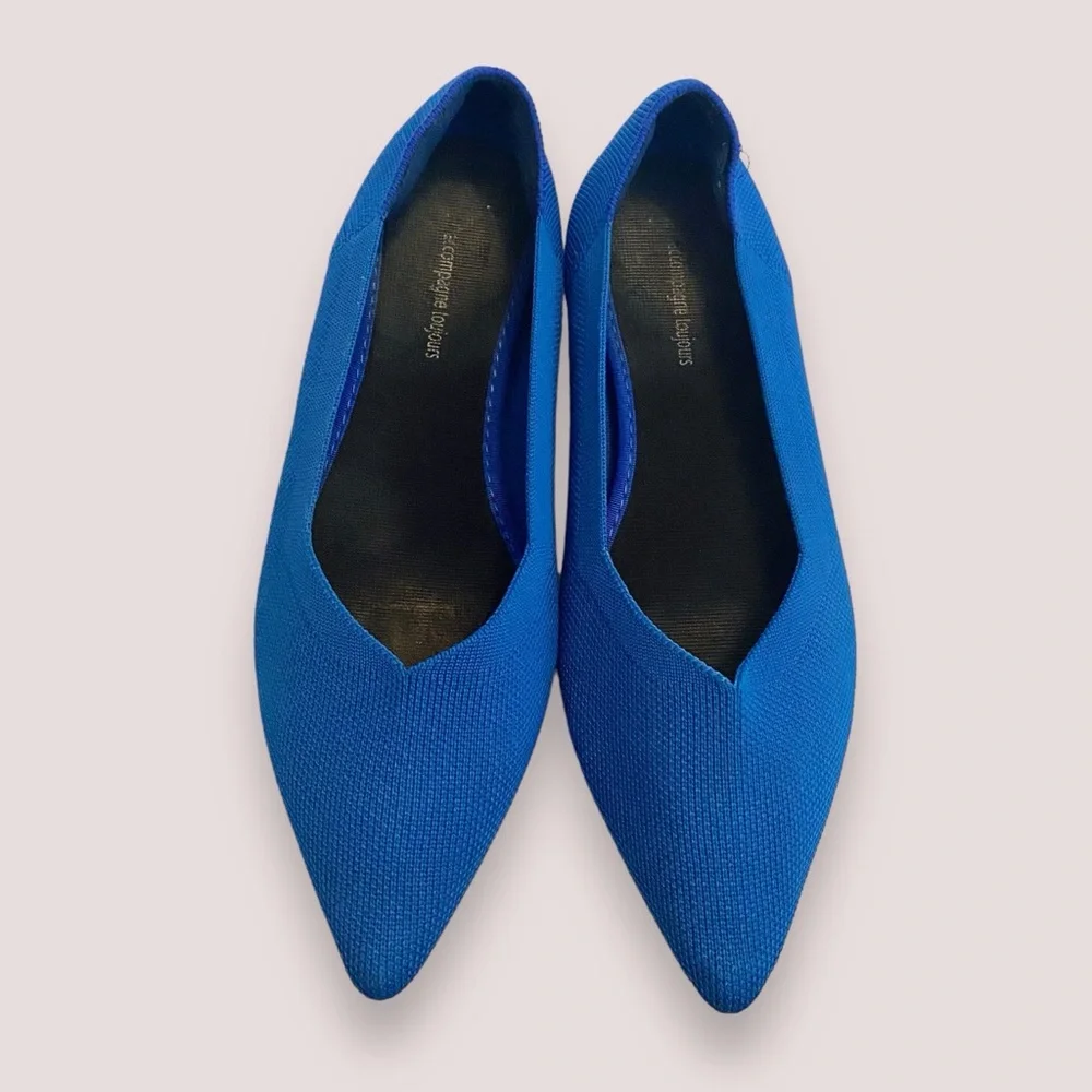 Je t’Accompagne Toujours Pointed Toe Woven Ballet Flats SZ 38/ 7.5 US - Picture 2 of 12